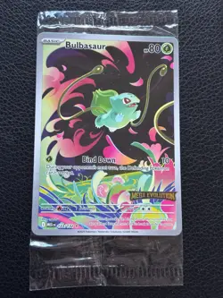 Pokemon Bulbasaur 133/132 Mega Evolution Box Topper Stamped Promo Sealed - Image 1