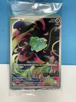 Pokemon SEALED Bulbasaur 133/132 Mega Evolution Box Topper Stamped Promo!! - Image 1