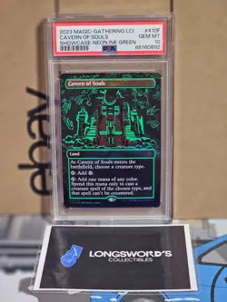 MTG - Cavern of Souls Neon Green Ink Showcase - PSA 10 Graded - 2023 Ixalan - Image 1