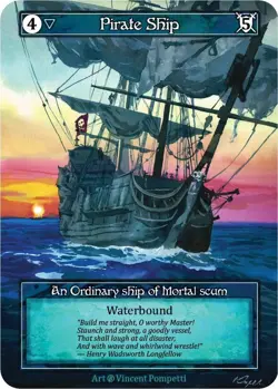 FOIL Sorcery Contested Realm - Pirate Ship (Foil) - Beta (B) - Image 1