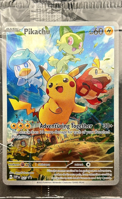 Pokemon Pikachu SVP 027 Scarlet & Violet Paldea Evolved ETB Promo SEALED - Image 2