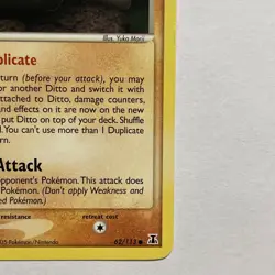 Pokemon TCG Ditto EX Delta Species Card 62/113 Geodude, Regular Yuka Morii - Image 5