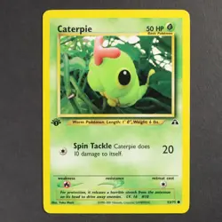 Caterpie 53/75 Neo Discovery 1st Edition Pokemon TCG P-LP Great Condition - Image 1