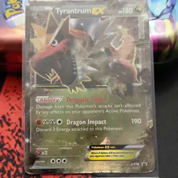 Pokemon Tyrantrum EX Holo Promo XY XY70 Basic 180HP Dragon Pokemon TCG - Image 1