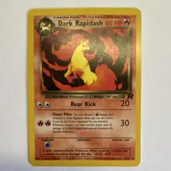 Pokemon Dark Rapidash 60 HP Uncommon 44/82 Team Rocket 2000 Wizards TCG - Image 1
