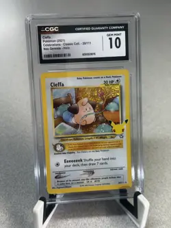 CGC 10 Cleffa - Celebrations Classic Collection 20/111 - (Neo Genesis) 2021 Holo - Image 3