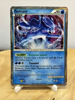 Pokemon TCG Suicune Shiny SL11 Call of Legends Holo Rare Heavily Played - Image 1