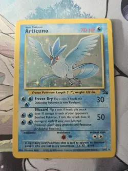 Pokemon Card Articuno 2/62 Holo Rare Fossil Set 1999 WOTC MP - Image 2