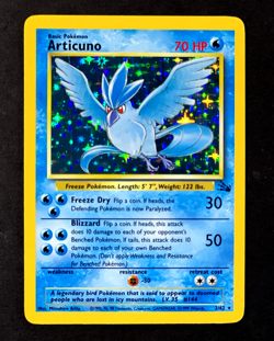 1999 Pokemon ARTICUNO Fossil Set HOLO RARE Unlimited Edition Card 2/62 WotC NM+ - Image 4