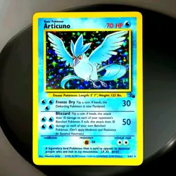 Pokemon Articuno Holo Rare Card 1999 WOTC 2/62 Fossil Set Holofoil - Image 4