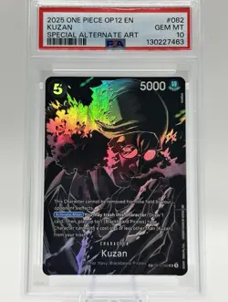 PSA 10 2025 ONE PIECE OP12 LEGACY OF THE MASTER OP10-082 KUZAN SP ALT ART - Image 1