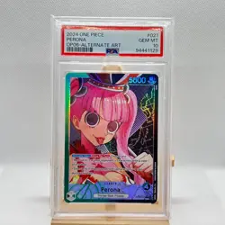 2024 ONE PIECE OP06-WINGS OF THE CAPTAIN ALTERNATE ART #021 PERONA PSA 10 - Image 1