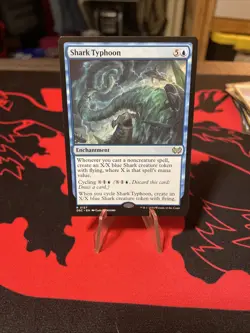 MTG Shark Typhoon Ikoria: Lair of Behemoth Extended Nonfoil Rare-NM - Image 1