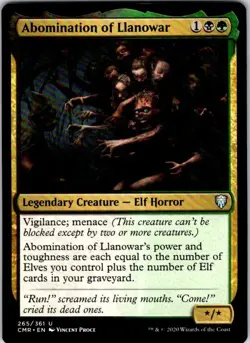 Magic | CMR | Abomination of Llanowar | 265 | Normal | NM - Image 1