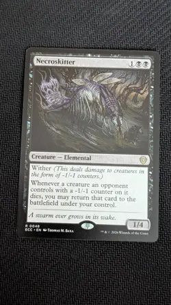 MTG ~ Necroskitter ~ Lorwyn Eclipsed Commander ~ Near Mint ~ Rare - Image 1