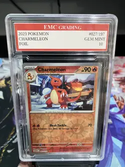 CHARMELEON 2023 HOLO FOIL #027/197 Pokemon Card GRADED 10 TCG CCG - Image 1