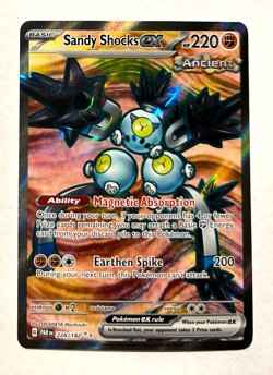 Pokemon Paradox Rift - SANDY SHOCKS EX - FULL ART - 228/182 - NM/M - Image 1
