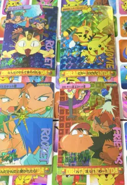 Pokemon Vintage Pocket Monsters Vending HOLO Prism (4x) Stickers 1998 Nintendo - Image 5