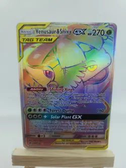 Pokemon Venusaur & Snivy GX 249/236 Secret Rare Holo Sm-Cosmic Eclipse 2019 - Image 1