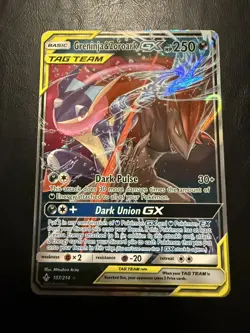 2019 Pokemon Unbroken Bonds Greninja Zoroark GX Full Art #107/214 NM - Image 1