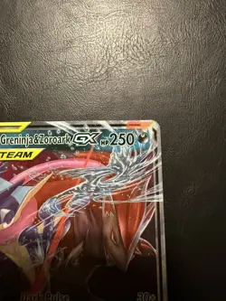 2019 Pokemon Unbroken Bonds Greninja Zoroark GX Full Art #107/214 NM - Image 3