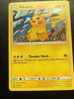 Pikachu SM206 Pokemon Sun & Moon Promo Holo - Image 1
