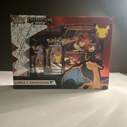 Pokemon TCG Celebrations Collection Lance's Charizard V Box 820650101625 - Image 1