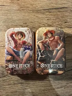 One Piece Tin Pack Set Vol. 2 Ace X2 - In Hand Bandai TCG Volume Two - SEALED - Image 1