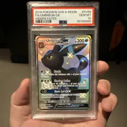 Pokemon Umbreon GX Hidden Fates Full Art #SV69 PSA 10 Gem Mint - Image 1