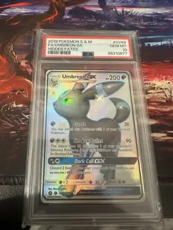 Pokemon Umbreon GX SV69/SV94 Hidden Fates Full Art PSA 10 Gem Mint Card - Image 1
