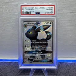 PSA 10 Umbreon GX 2019 Hidden Fates SV69/SV94 Full Art Pokemon TCG GEM MINT - Image 1