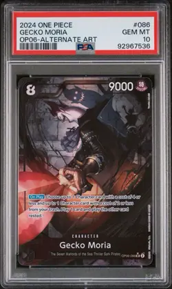 Gecko Moria OP06-086 Wings Of The Captain Alt Art One Piece PSA 10 Gem Mint - Image 1