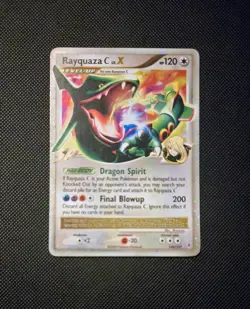 2009 Pokemon Platinum - Rayquaza C LV. X Supreme Victors 146/147 Rare Holo - NM - Image 1