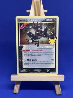 Pokemon TCG - Greninja Gold Star SWSH144 - 25th Celebrations And mewtwo 183/165 - Image 1