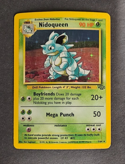 Nidoqueen 7/64 Rare Holo 1999 Jungle Set WOTC Pokemon Card NM - Image 1