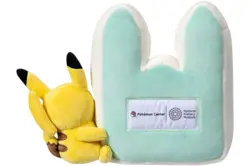 Pokemon x Natural History Museum Pikachu Jumbo Promo Card And Plush - Image 3