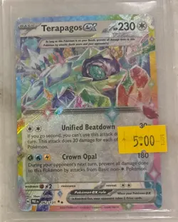 Terapagos ex 092/131 ⭐ ⭐ Double Rare Holo Card Stellar Crown SCR Pokemon TCG - Image 1