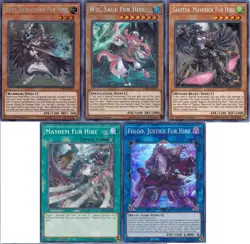 Yugioh Fur Hire Tournament Deck -Beat, Bladesma - Wiz - Folgo - 55 Cards - NM - Image 1