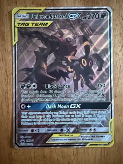 Pokemon Umbreon & Darkrai GX SM241 (Jumbo) Promo Tag Team Holo English Card - Image 3
