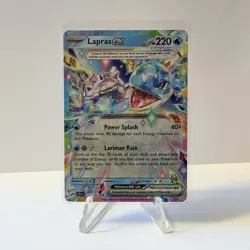 Pokemon Lapras EX Holo Double Rare Card 032/142 SV07 Stellar Crown - Image 1