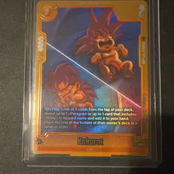 Dragon Ball Super Card Game FB08-076 Foil Kakarot Battle Card Saiyan R - Image 1
