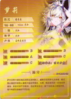 Arknights Tomimi SR NS-1M16SR-20 Goddess Story Anime Collectible Card - Image 2