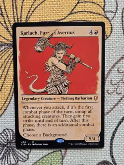 Karlach, Fury of Avernus Showcase MTG Baldur's Gate CLB Mythic 400 Regular - Image 1