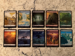 Magic Avatar Full Art Basic Land Set of 10 - TLA MTG - Image 1