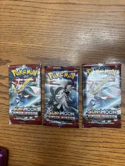 Pokemon Crimson Invasion Booster Pack Factory Sealed New Lot Of 3 - Image 1