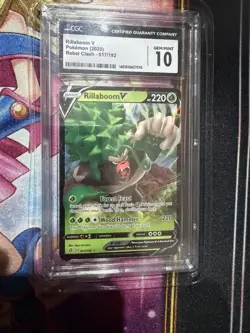 Pokemon Rebel Clash Ultra Rare Rillaboom V 017/192 CGC 10 Gem Mint - Image 1