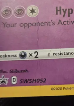 Pokemon TCG Gengar Holo Black Star Promo 2020 SWSH052 MP - Image 2
