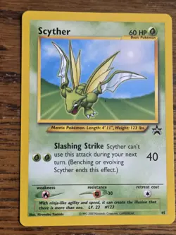 Pokemon Wotc Black Star Promo # 45 SCYTHER **not played** - Image 1