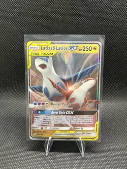 Pokemon Latias & Latios GX Ultra Rare Holo TAG TEAM Sm-Team Up 113/181 - Image 1
