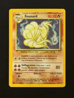 Carte Pokemon Feunard 12/102 Holo Set de base Francais - Image 2